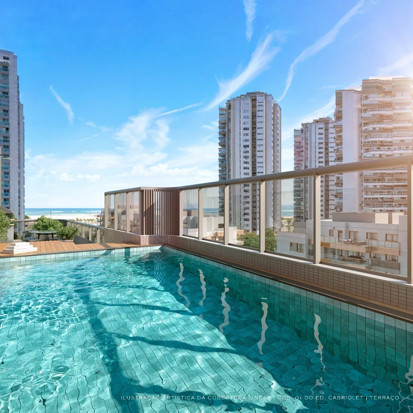 Piscina do lounge