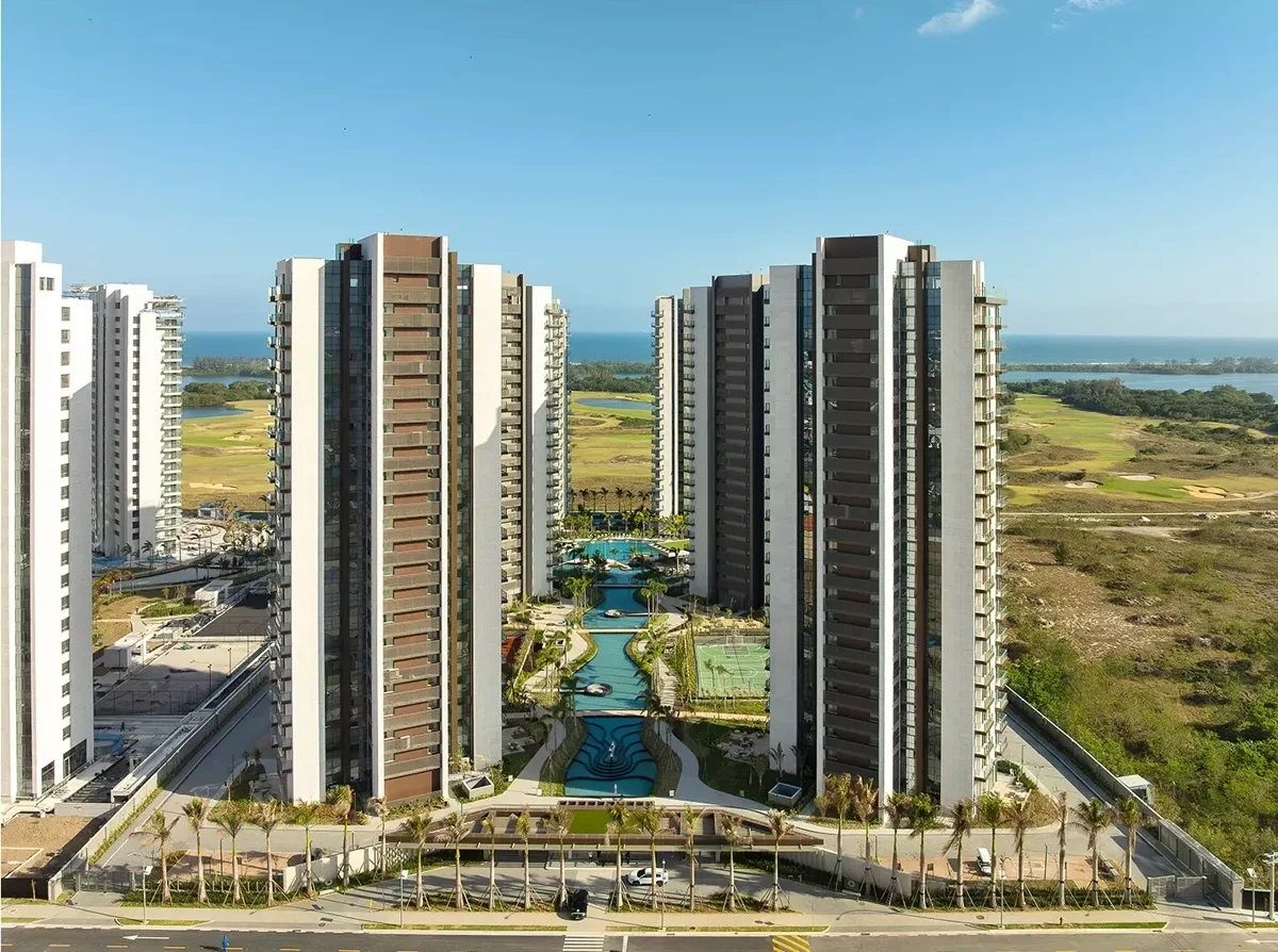 Vista aérea do Oceana Golf, na Barra da Tijuca